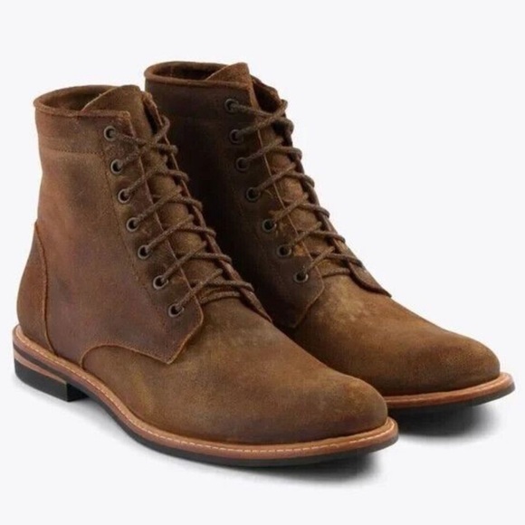 Nisolo Other - Nisolo All Weather Andres Men’s Waxed Brown Leather Boots Size 8.5